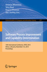 Software Process Improvement And Capability Determination 14th International Conference Spice 2014 Vilnius Lithuania November 46 2014 Proceedings 1st Edition Antanas Mitasiunas