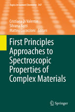 First Principles Approaches To Spectroscopic Properties Of Complex Materials 1st Edition Cristiana Di Valentin