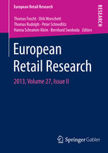 European Retail Research 2013 Volume 27 Issue Ii 1st Edition Thomas Foscht