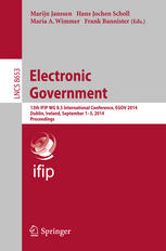 Electronic Government 13th Ifip Wg 85 International Conference Egov 2014 Dublin Ireland September 13 2014 Proceedings 1st Edition Marijn Janssen