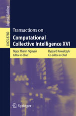 Transactions On Computational Collective Intelligence Xvi 1st Edition Ryszard Kowalczyk