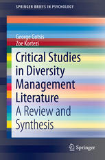 Critical Studies In Diversity Management Literature A Review And Synthesis 1st Edition George Gotsis