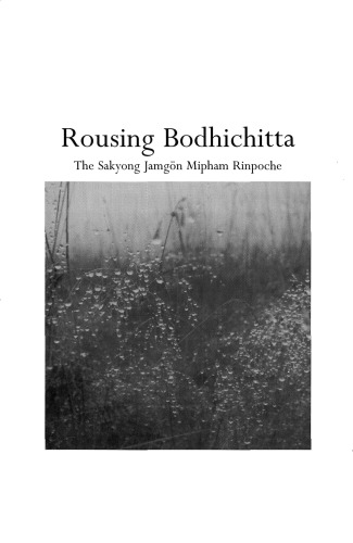 Rousing Bodhichitta The Sakyong Jamgon Mipham Rinpoche