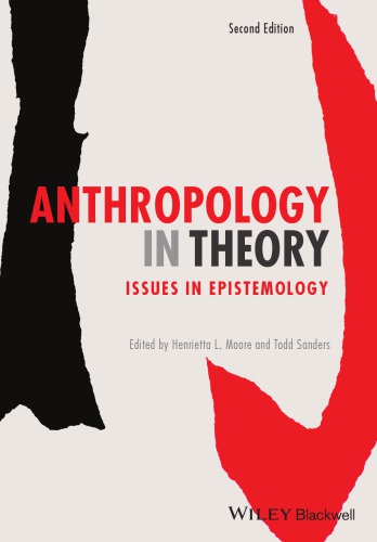 Anthropology In Theory Issues In Epistemology 2nd Henrietta L Moore Ed