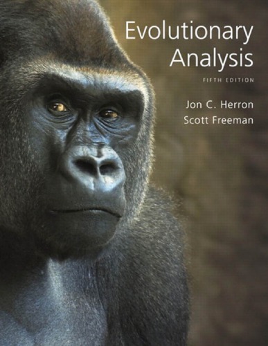 Evolutionary Analysis 5th Edition Jon C Herron Scott Freeman