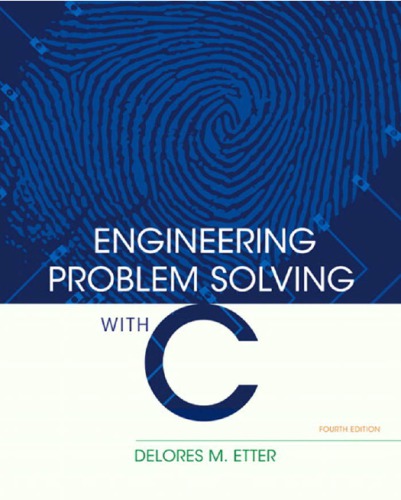 Engineering Problem Solving With C Delores M Etter