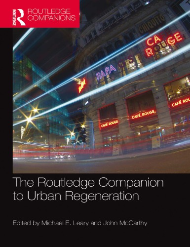 The Routledge Companion To Urban Regeneration Michael E Leary