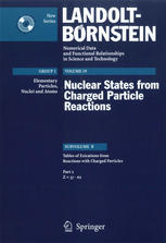 Tables Of Excitations From Reactions With Charged Particles Part 2 Z 37 62 1st Edition S I Sukhoruchkin