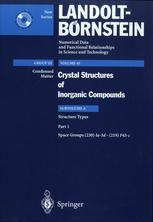 Structure Types Part 1 Space Groups 230 Ia3d 219f43c 1st Edition P Villars