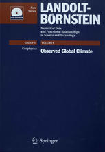 Observed Global Climate 1st Edition M Hantel Auth M Hantel Eds