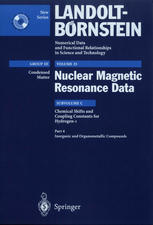 Chemical Shifts And Coupling Constants For Hydrogen1 Part 4 1st Edition R R Gupta