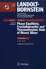 Acag Auzr Supplement To Subvolume Iv5a 1st Edition B Predel Auth