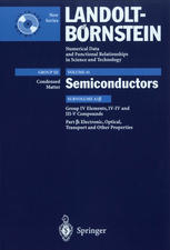 Group Iv Elements Iviv And Iiiv Compounds Part B Electronic Transport Optical And Other Properties 1st Edition O Madelung