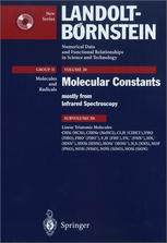 Linear Triatomic Molecules Chsi Hcsi Clhne Nehcl Cl2h Clhcl Fho Fho Fho Fho F2h Fhf Fn2 Fnn Hn2 Hnn Hnsi Hnsi Hosi Hosi N2s Nns Nop Pno Nosi Nsio Nosi Sino Nosi Sion 1st Edition G Guelachvili Auth