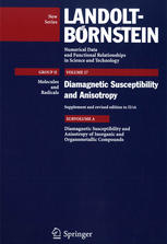 Diamagnetic Susceptibility And Anisotropy Of Inorganic And Organometallic Compounds 1st Edition M Kumar