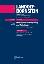 Diamagnetic Susceptibility And Magnetic Anisotropy Of Organic Compounds 1st Edition M Kumar