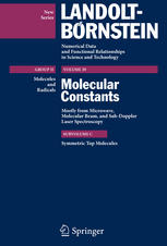 Symmetric Top Molecules 1st Edition W Hüttner Auth W Hüttner Eds