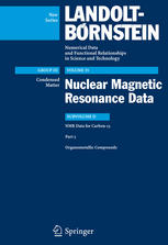 Nmr Data For Carbon13 Organometallic Compounds 1st Edition Bm Mikhova Auth