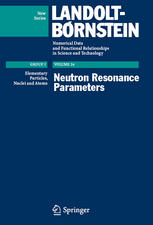 Neutron Resonance Parameters 1st Edition Si Sukhoruchkin Zn Soroko