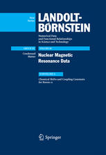 Nuclear Magnetic Resonance Data Subvolume A Chemical Shifts And Coupling Constants For Boron11 1st Edition Rt Pardasani