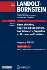 Binary Liquid Systems Of Nonelectrolytes Iii 1st Edition I Cibulka