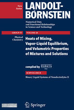 Binary Liquid Systems Of Nonelectrolytes Ii 1st Edition I Cibulka