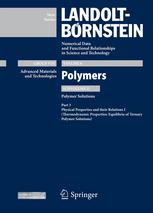 Polymer Solutions Physical Properties And Their Relations I Thermodynamic Properties Equilibria Of Ternary Polymer Solutions 1st Edition Ch Wohlfarth Auth