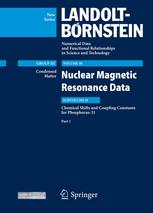 Chemical Shifts And Coupling Constants For Phosphorus31 Part 1 1st Edition R R Gupta