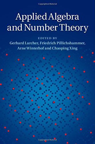 Applied Algebra And Number Theory Gerhard Larcher Friedrich Pillichshammer