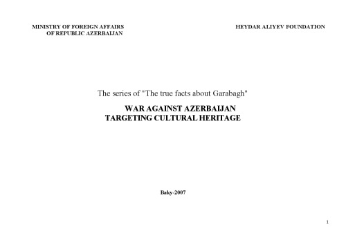 War Against Azerbaijan Targeting Culural Heritage Kamala Imranly