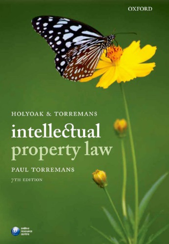 Holyoak And Torremans Intellectual Property Law 7th Paul Torremans
