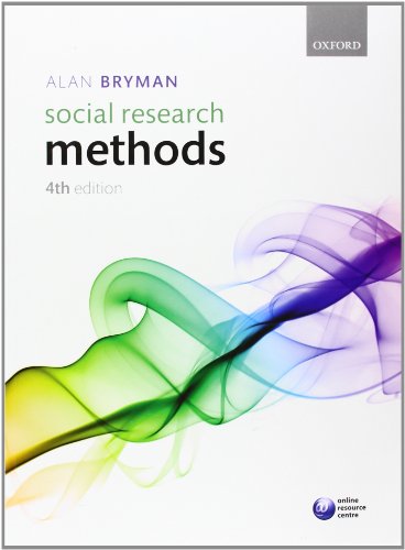 Social Research Methods 4th Edition Alan Bryman