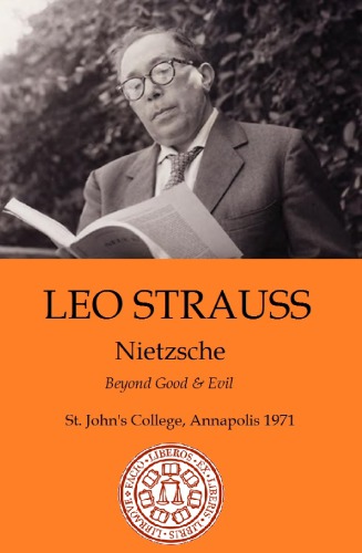 Seminar On Nietzsches Beyond Good And Evil 1971 Leo Strauss