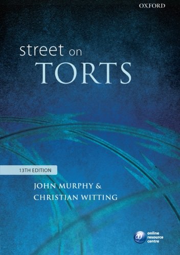 Street On Torts 13th Edition John Murphy Christian Witting