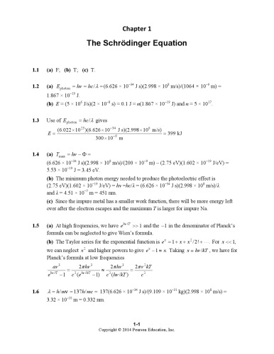Instructors Solutions Manual To Quantum Chemistry 7th Edition Ira N Levine