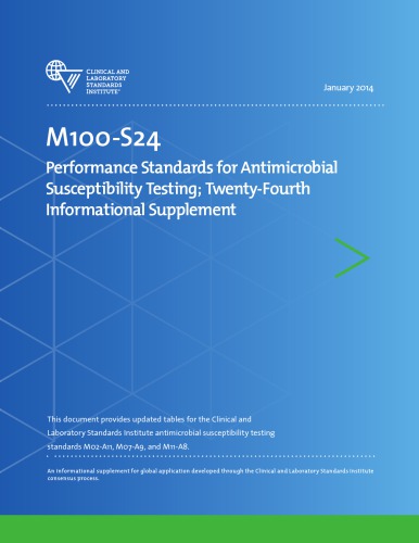 Performance Standards For Antimicrobial Susceptibility Testing Twentyfourth Informational Supplement Jean B Patel
