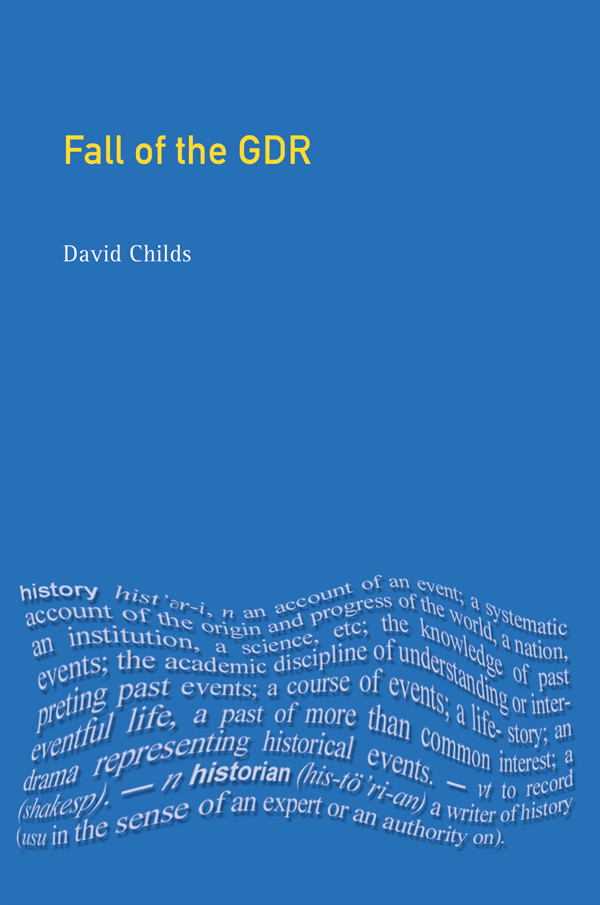 The Fall Of The Gdr David Childs