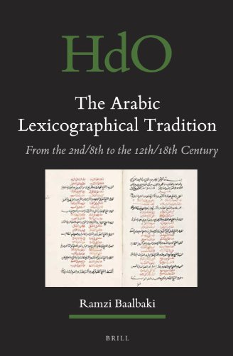 The Arabic Lexicographical Tradition From The 2nd8th To The 12th18th Century Ramzi Baalbaki
