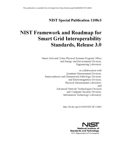 Nist Framework And Roadmap For Smart Grid Interoperability Standards Release 30