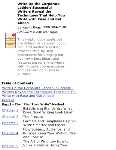 Write Up The Corporateladder Successful Writers Reveal The Techniques That Help You Write With Ease And Get Ahead Katleho Gumede