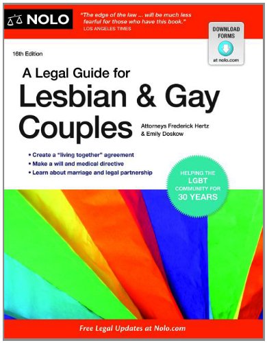 A Legal Guide For Lesbian Gay Couples 16th Edition Denis Clifford Attorney