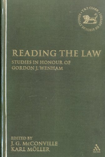 Reading The Law Studies In Honour Of Gordon J Wenham J G Mcconville