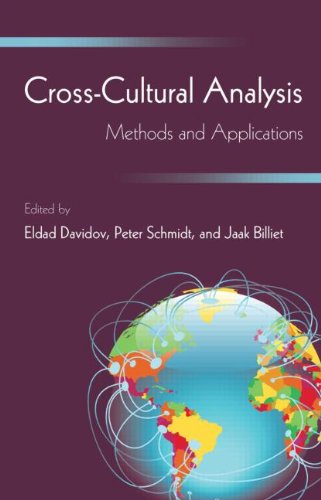 Crosscultural Analysis Methods And Applications 1st Edition Eldad Davidov