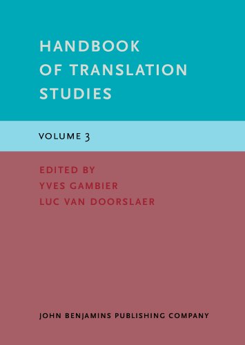 Handbook Of Translation Studies Volume 3 Yves Gambier Luc Van Doorslaer