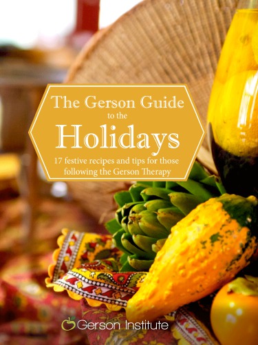 The Gerson Guide To The Holidays 17 Festive Recipes And Tips For Those Following The Gerson Therapy 1st Edition Liz Cook