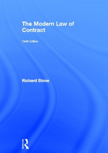 The Modern Law Of Contract 10th Edition Richard Stone