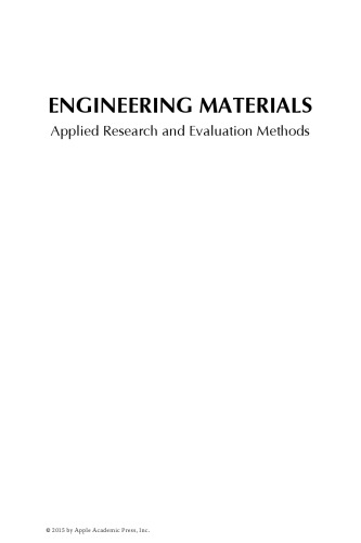 Engineering Materials Applied Research And Evaluation Methods Ali Pourhashemi