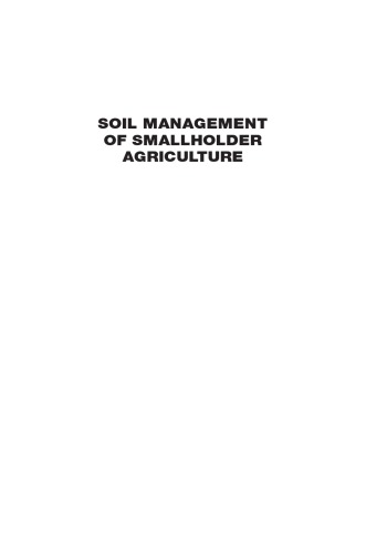 Soil Management Of Smallholder Agriculture Rattan Lal B A Stewart