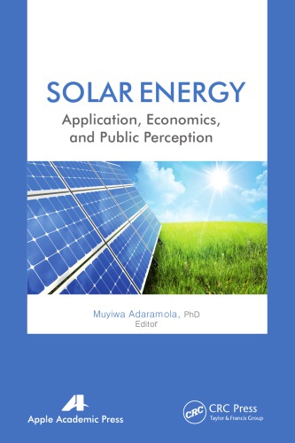 Solar Energy Application Economics And Public Perception Muyiwa Adaramola