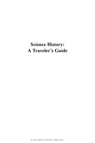 Science History A Travelers Guide Mary Virginia Orna American Chemical Society Division Of The History Of Chemistry